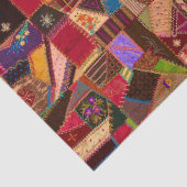 Levendige  Crazy Quilt Tissuepapier (Detail)