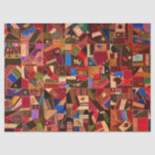 Levendige  Crazy Quilt Tissuepapier (Voorkant)