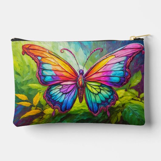 Levendige creatieve vlinderkunst etui (Achterkant)