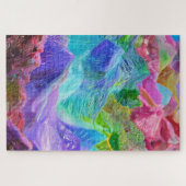 Levendige Crystal Mountain Abstract Legpuzzel (Horizontaal)