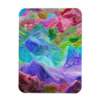 Levendige Crystal Mountain Abstract Magneet