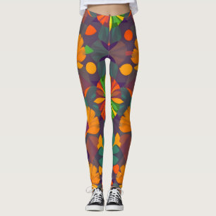 Levendige digitale print Leggings - Kleurrijke Dec