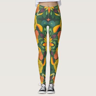 Levendige digitale print Leggings - Organic & Symm