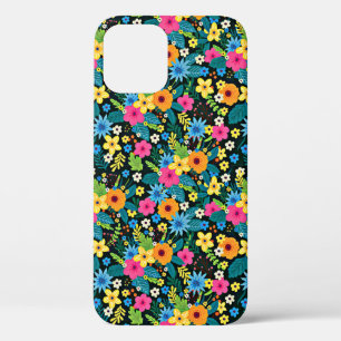 Levendige Ditsy Flowers Bloemenpatroon-43785 iPhone 12 Pro Hoesje