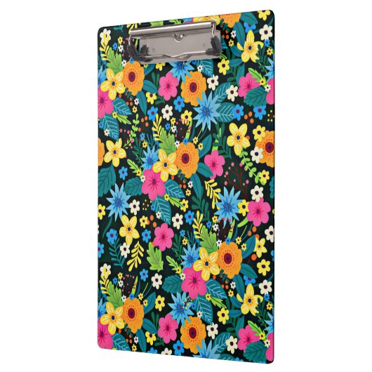 Levendige Ditsy Flowers Bloemenpatroon-43785 Klembord (Links)