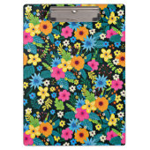 Levendige Ditsy Flowers Bloemenpatroon-43785 Klembord (Voorkant)