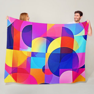 Levendige Dot Energy Art Fleece Deken