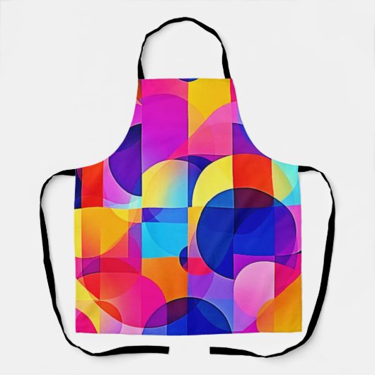 Levendige Dot Energy Art Schort (Voorkant)