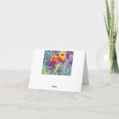 Levendige Dragonfly Susan Bedankkaart (Achterkant)