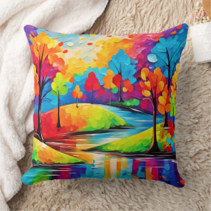 Levendige Dreamscape Autumn's Symphony Art Kussen