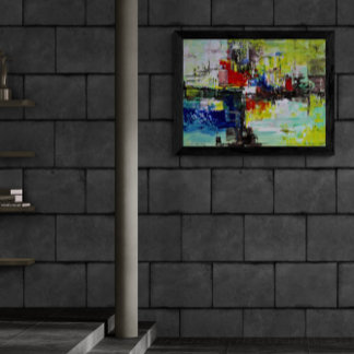 "Levendige Dromen", Abstracte Kunst Canvas Afdruk