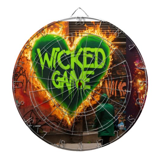 "Levendige druipende typografie Graffiti T - shirt Dartbord (Voorkant)