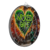 "Levendige druipende typografie Graffiti T - shirt Dartbord (Voorkant Links)