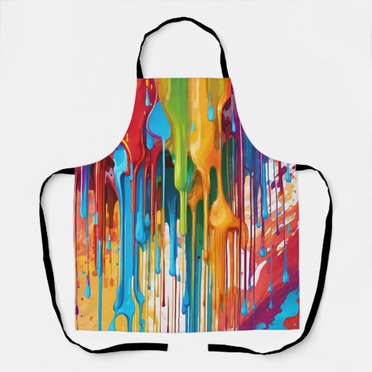 Levendige druipende verf schort (Voorkant)