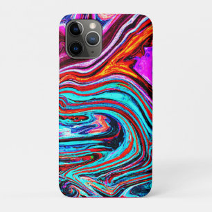 Levendige Dynamische Tinten Abstract Patroon iPhone 11 Pro Hoesje