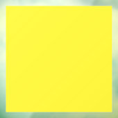 Levendige effen gele achtergrond raamsticker (Vel 3)