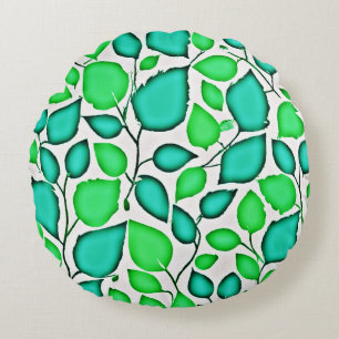 Levendige elegantie laat patroon rond kussen