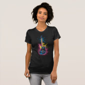 Levendige elektrische gitaar Splash T-shirt (Voorkant volledig)