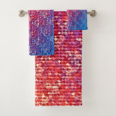Levendige emotionele mozaïeksprankeling bad handdoek (Insitu)