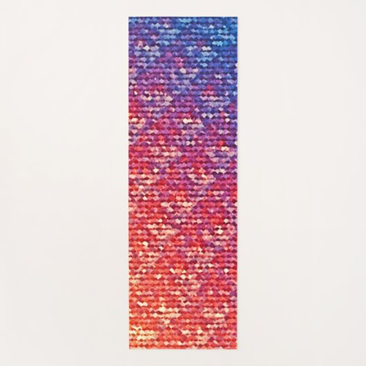 Levendige emotionele mozaïeksprankeling yogamat (Voorkant)