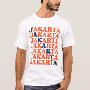 Levendige energie van Jakarta, Indonesië T-shirt