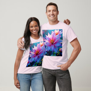 Levendige etherische bloei artwork t-shirt