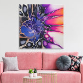 Levendige Etherische Paarse-toned Indie Art Canvas Afdruk (Insitu (Woonkamer))