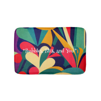 Levendige etnische Abstracte Memory Foam Bath Mat