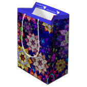 Levendige Exploding Waterverf Mandala's - Medium Cadeauzakje (Achterkant Gekanteld)