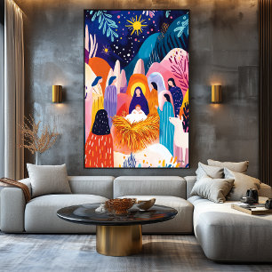 Levendige Fauvistische Visie van De Aanbidding Her Canvas Afdruk