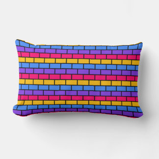 Levendige Fiesta Heet Roze, Geel, Blauw, Paars Kussen