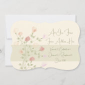 Levendige Floral met groen Kaart (Achterkant)