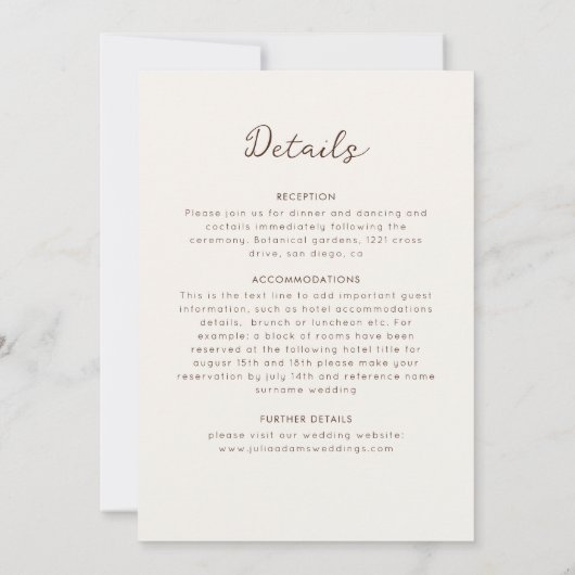 Levendige Floral Parfum Delight Mandala bruiloft Kaart (Achterkant)