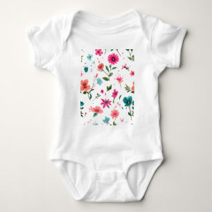 Levendige Floral Pattern Art Romper