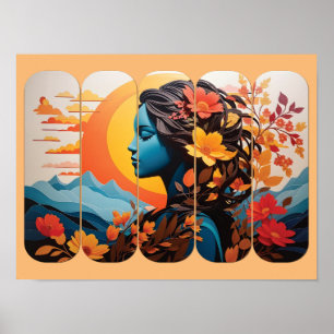 Levendige Floral Toast Wall Art & Deco met Elegant Poster