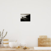 levendige foto van zwart - wit landschap poster (Keuken)