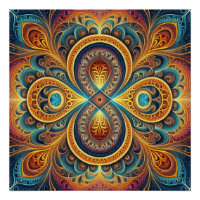 Levendige Fractal Art Jigsaw puzzel
