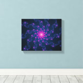 Levendige fractale kunst canvas afdruk (Insitu (Houten vloer))