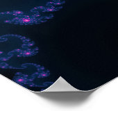 Levendige fractale kunst poster (Hoek)