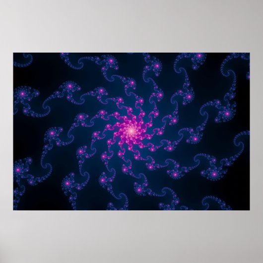 Levendige fractale kunst poster (Voorkant)