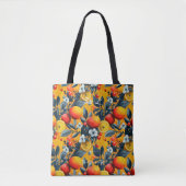 Levendige Fruit Print Canvas tas met aangepaste In (Voorkant)