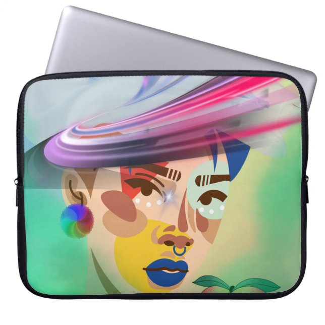 Levendige fusie laptop sleeve (Voorkant)