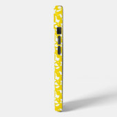 Levendige gele Abstracte patroonkunst Case-Mate iPhone Case (Achterkant / Links)