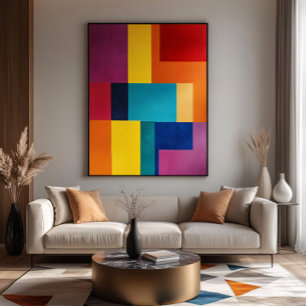 Levendige Geometrie Canvas Afdruk