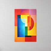 Levendige Geometrie Canvas Afdruk (Voorkant)