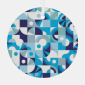 Levendige geometrie: modern naadloos glas ornament (Achterkant)