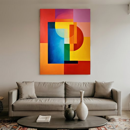 Levendige Geometrie Poster