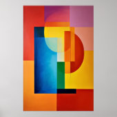 Levendige Geometrie Poster (Voorkant)