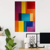 Levendige Geometrie Poster (Thuiskantoor)