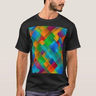 Levendige geometrische harmonie t-shirt
